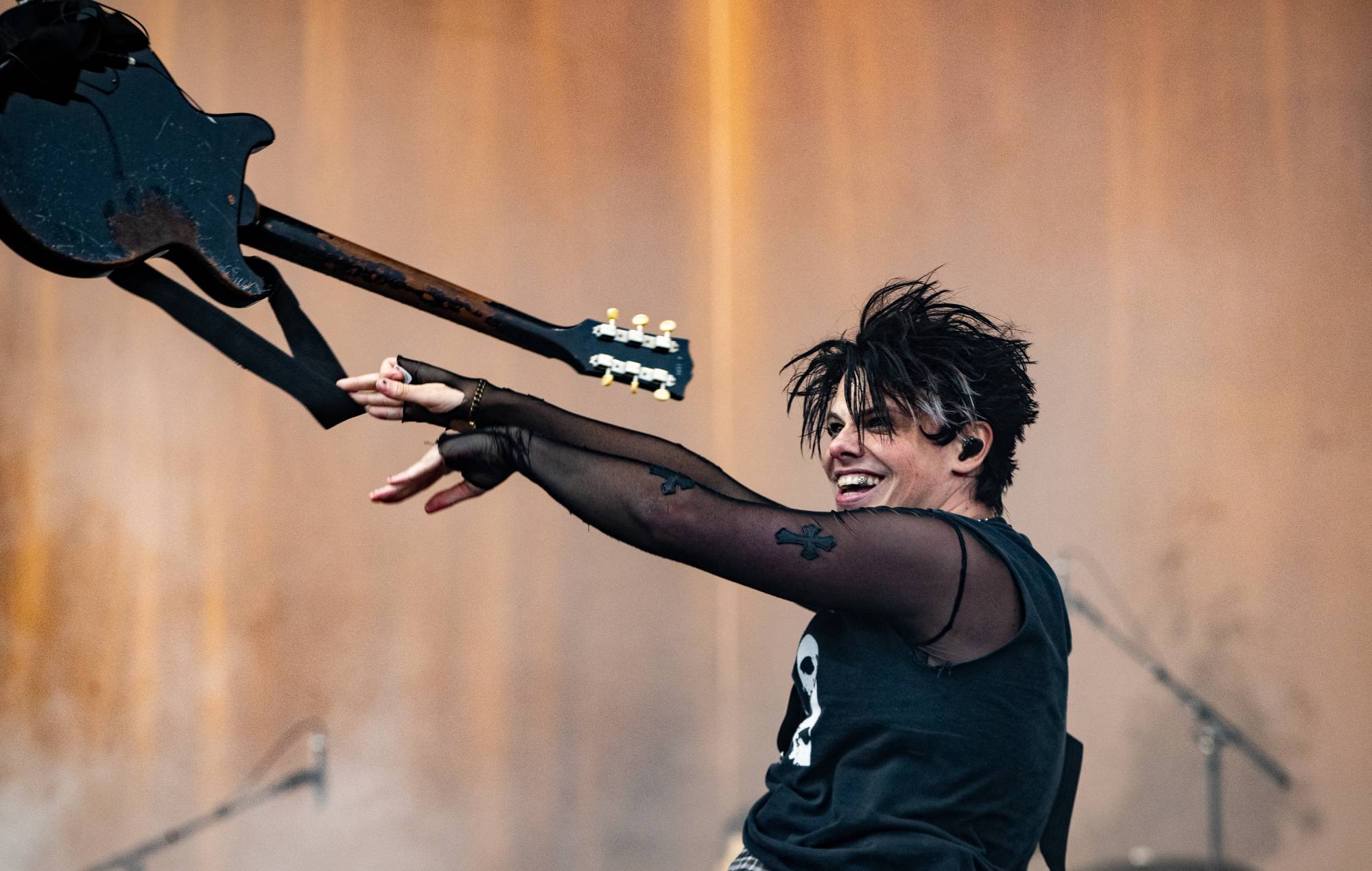 Yungblud performs on the first day of the Pinkpop music festival in Landgraaf on June 21, 2024. (Photo by Paul Bergen/ANP/AFP)/Netherlands OUT (Photo by PAUL BERGEN/ANP/AFP via Getty Images)