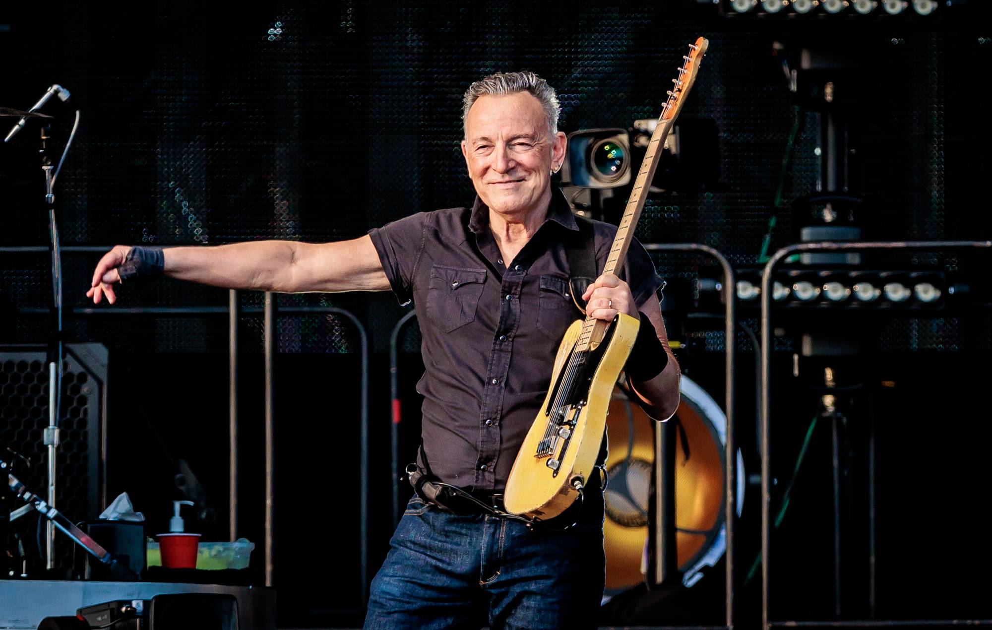 Bruce Springsteen performs with The E Street Band at the Autodromo Nazionale Monza on July 25, 2023 in Monza, Italy. (Photo by Sergione Infuso/Corbis via Getty Images)