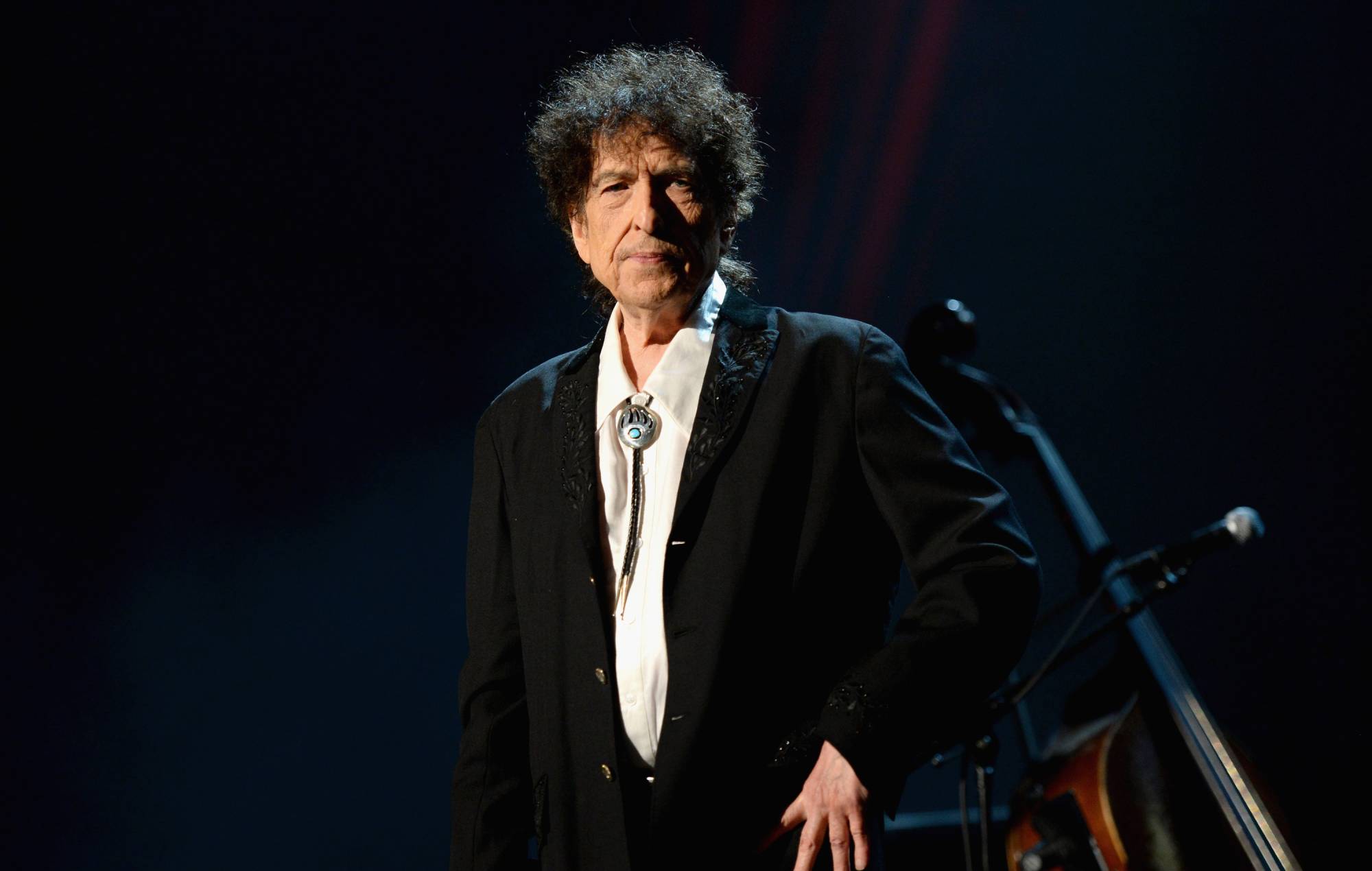 Bob Dylan performs on stage at the 2015 Person of the Year Gala celebrating the 25th anniversary of MusiCares. (Photo by Michael Kovacs/WireImage)