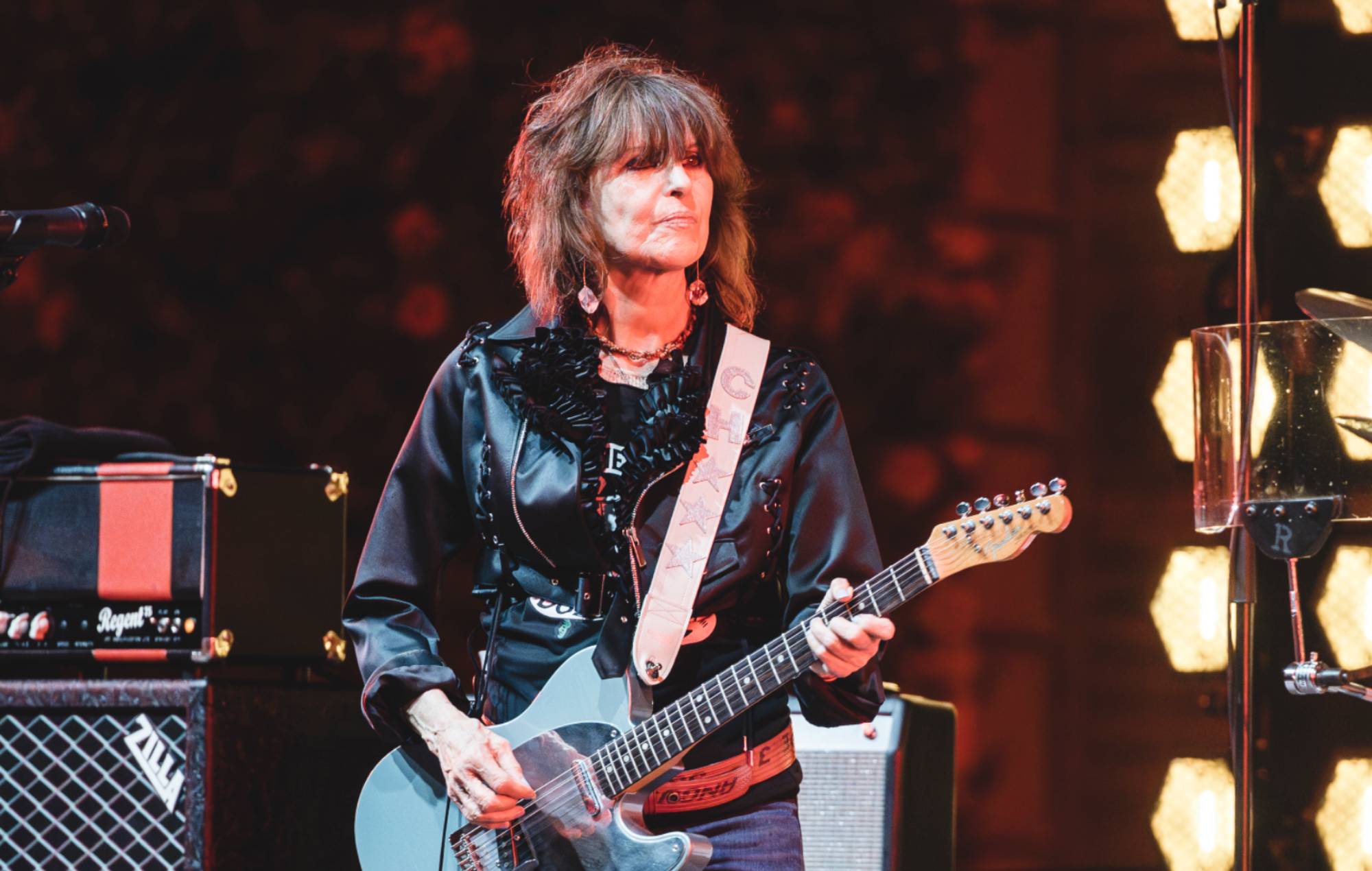 Chrissie Hynde of The Pretenders performs in concert during Les Nits de Barcelona festival on July 1, 2024 in Barcelona, ​​Spain. (Photo by Javi Torrent/Redferns)