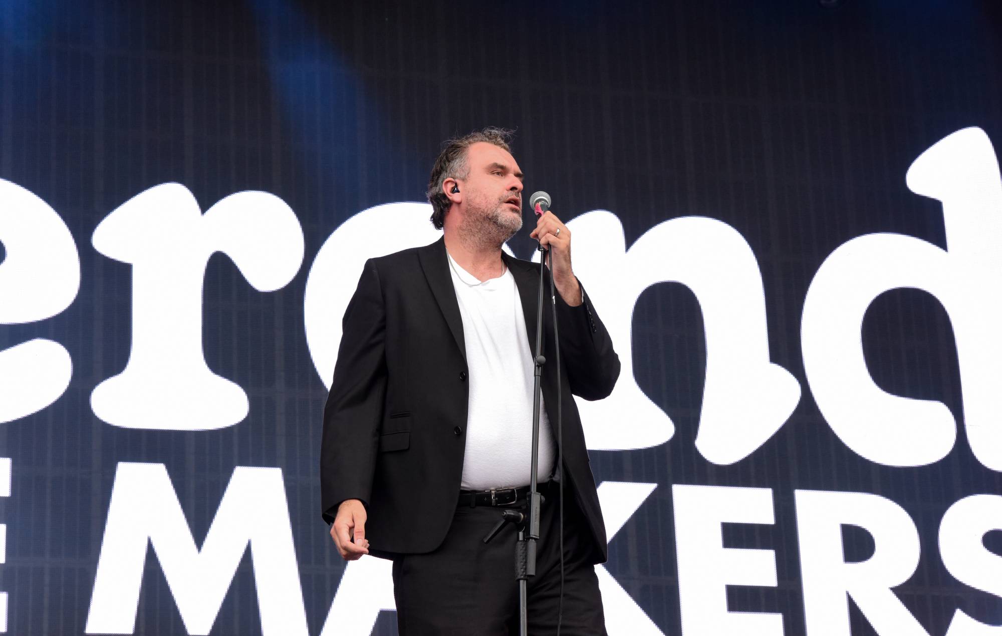 John McClure of Reverend and the Makers performs at Latitude Festival 2024 at Henham Park on July 27, 2024 in Southwold, England. (Photo by Robin Little/Redferns)