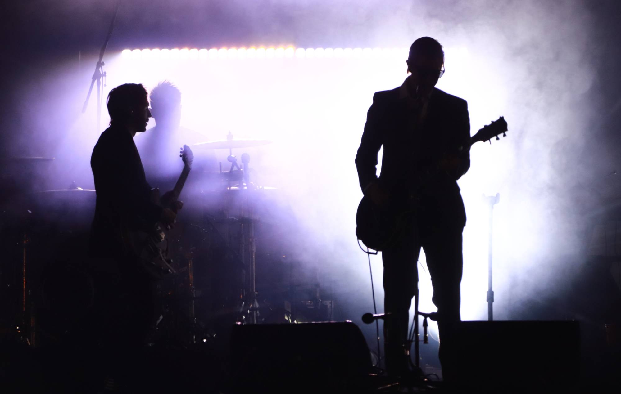 Interpol performs during a concert in the Mexico City area. (Photo by Carlos Santiago/Eyepix Group/LightRocket via Getty Images)