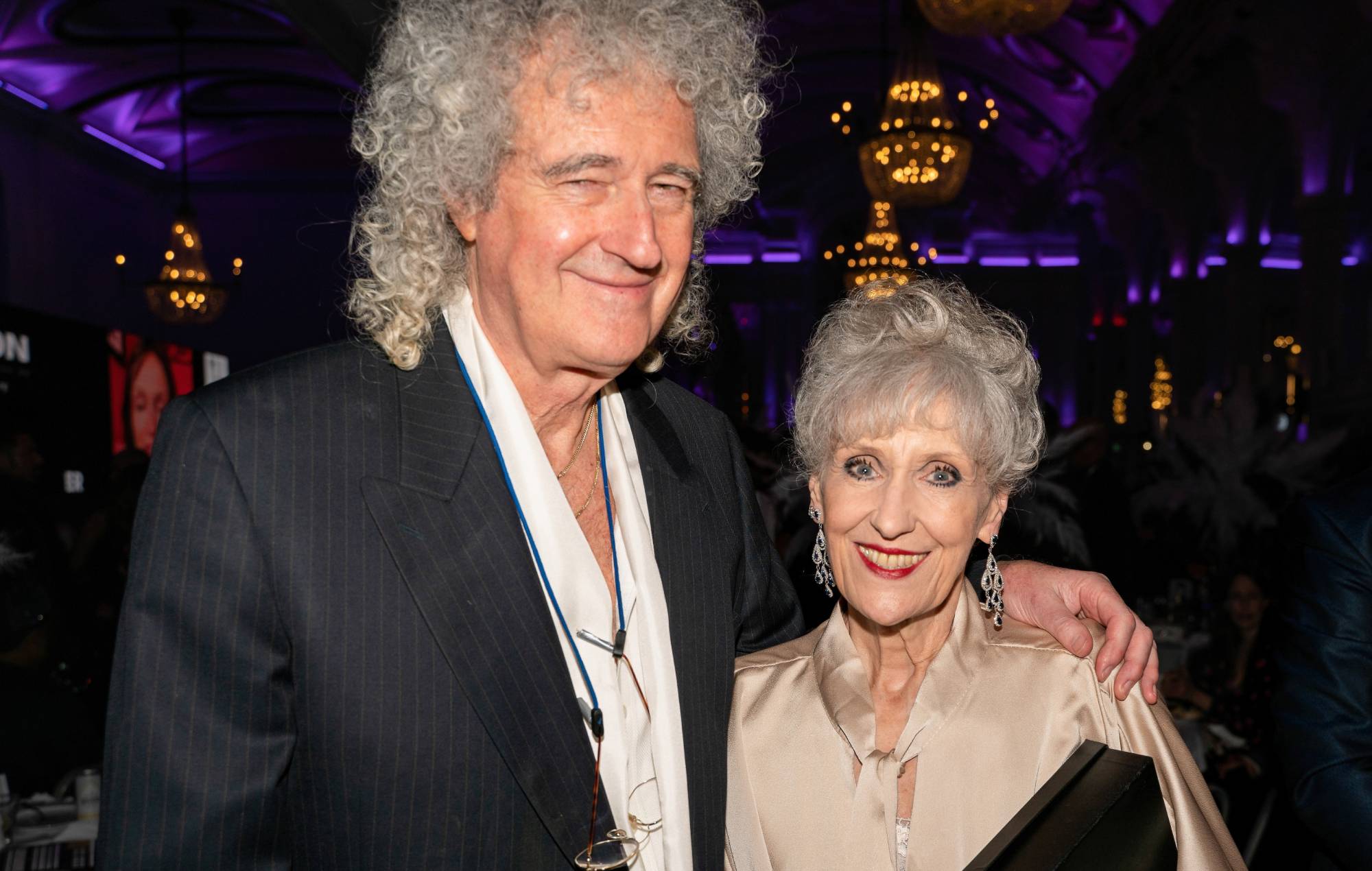 Brian May and Anita Dobson