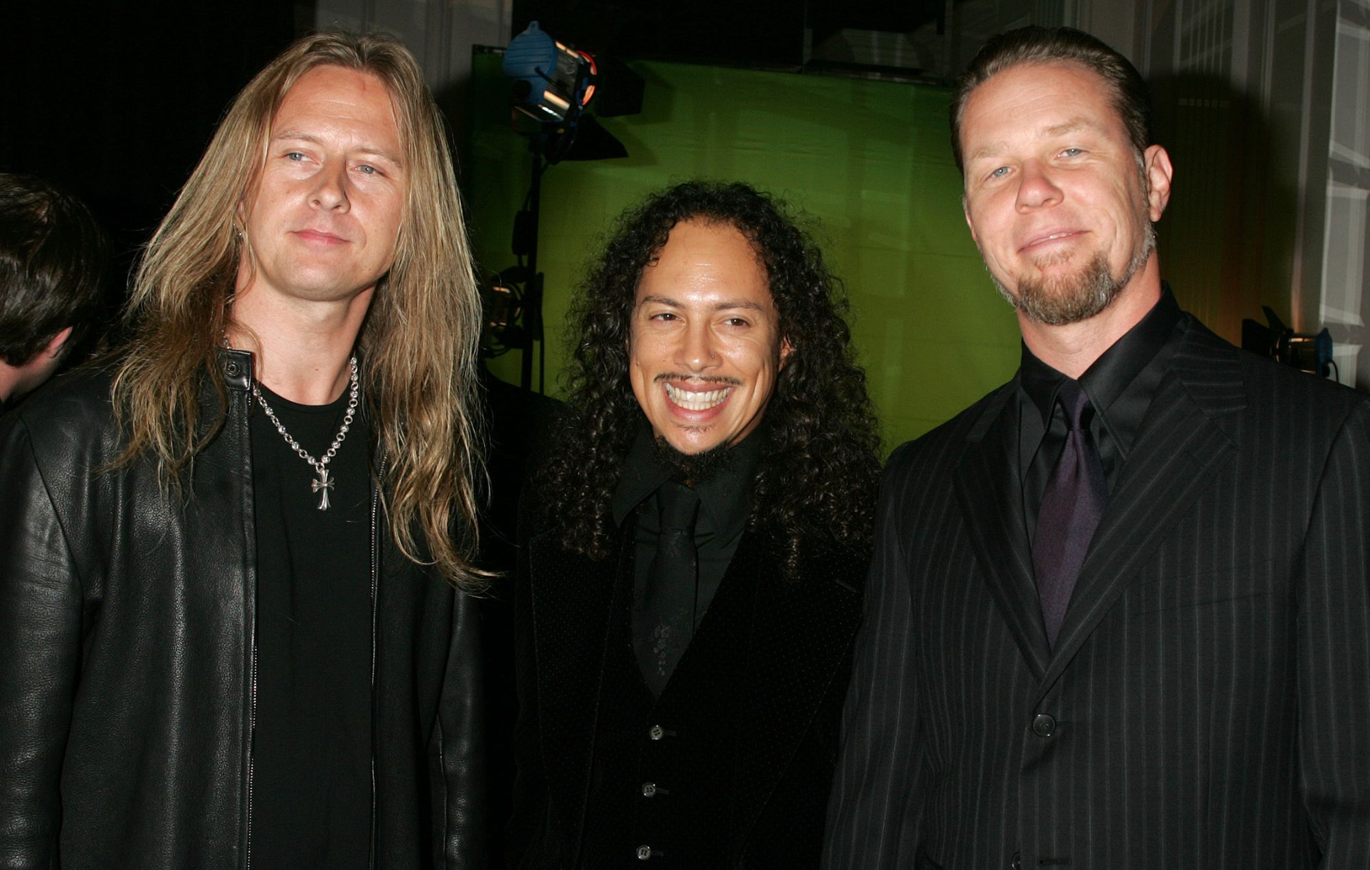 Jerry Cantrell, Kirk Hammett and James Hetfield