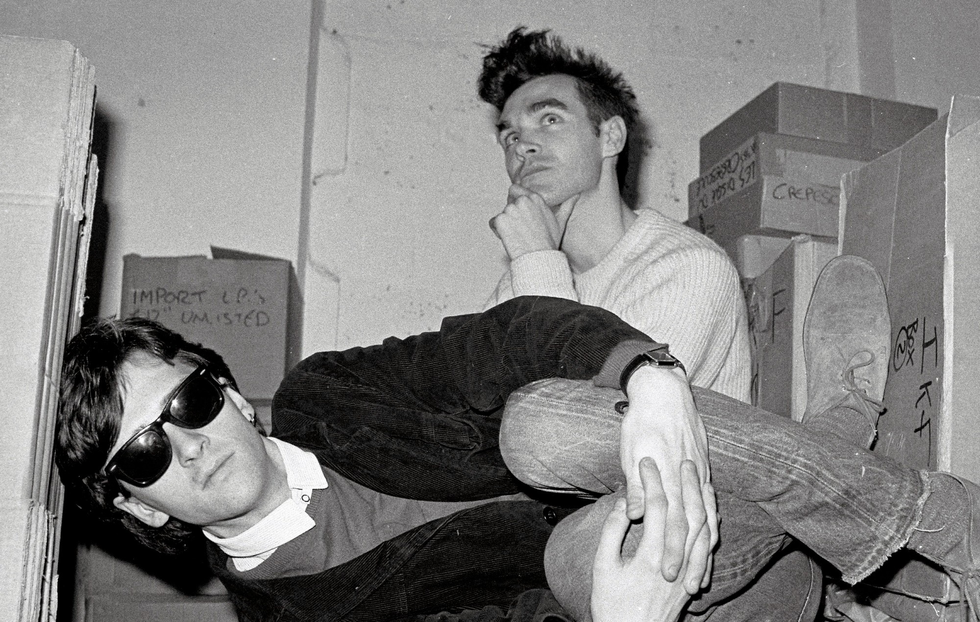 Johnny Marr and Morrissey from The Smiths