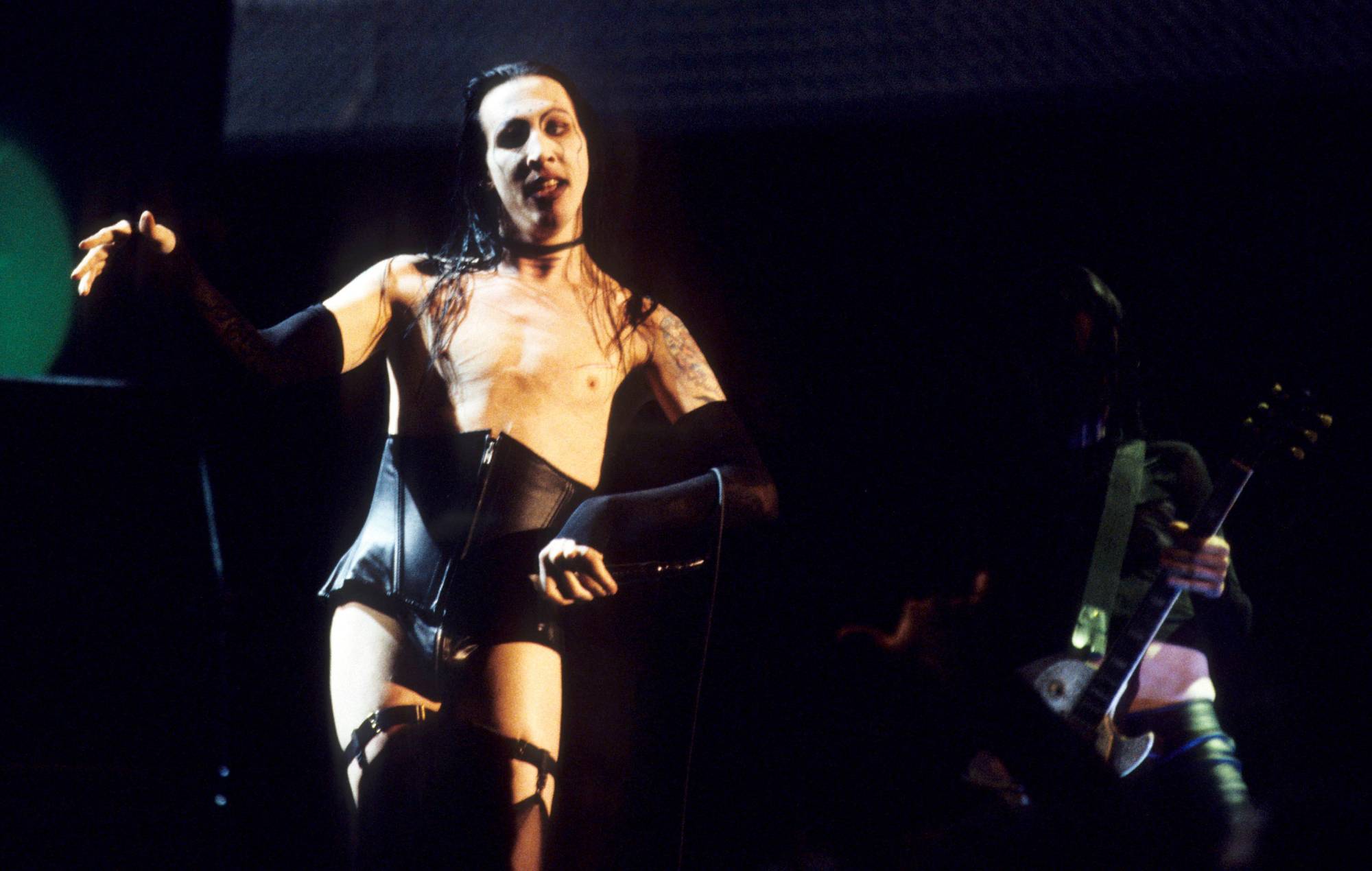 Marilyn Manson at the 1997 MTV Video Music Awards at Radio City Music Hall in New York City, New York, USA. (Photo by Ke.Mazur/WireImage)