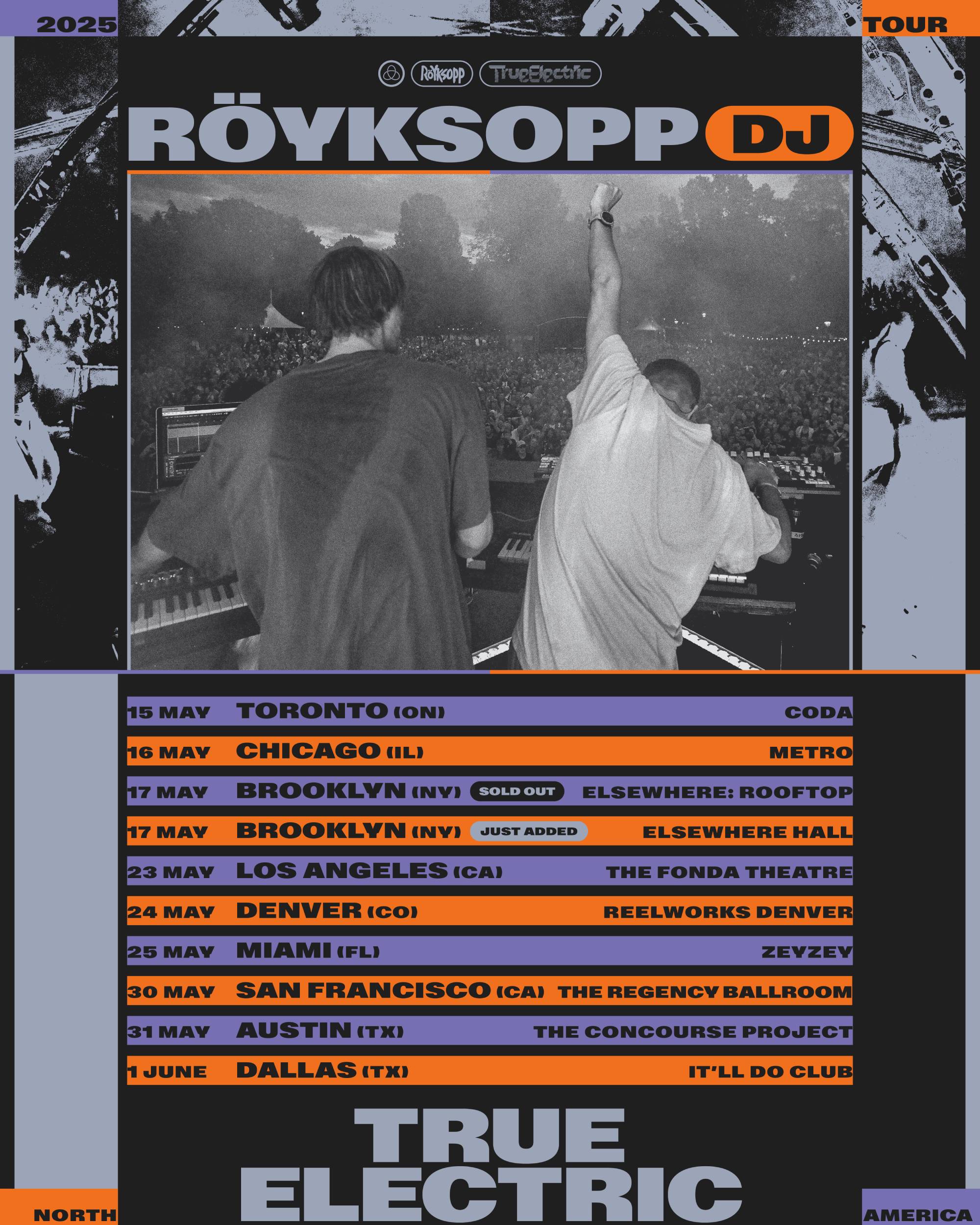 Röyksopp True Electric Tour poster. 1 credit