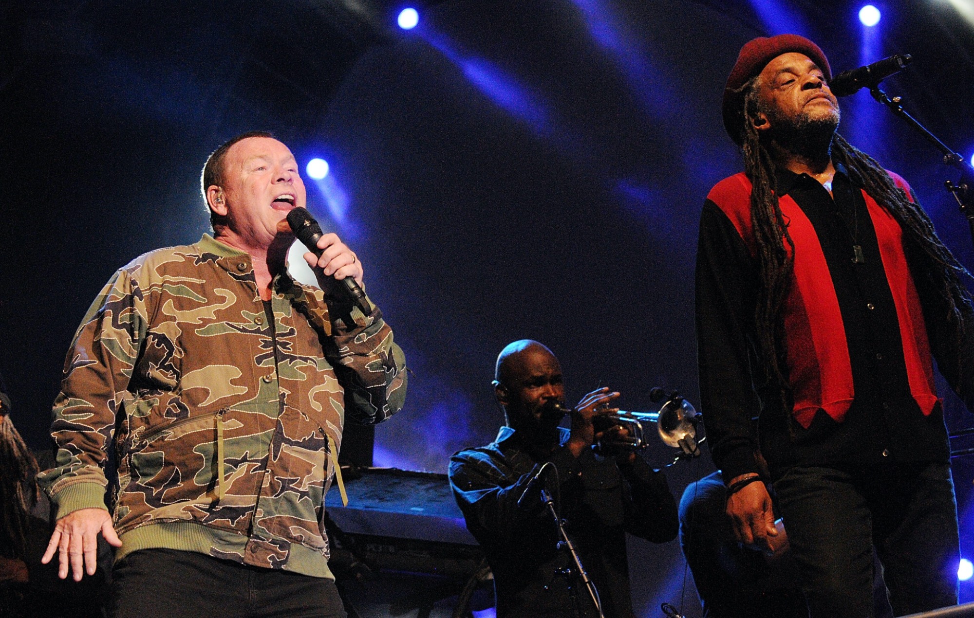 Ali Campbell and Astro performing live on stage